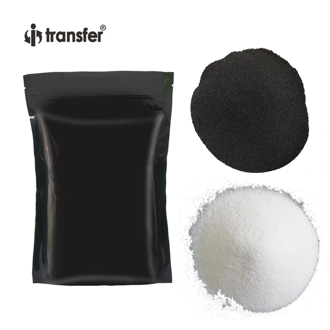 

1KG DTF Powder White/Black Digital Transfer Hot Melt Adhesive Pretreat Powder For L1800 Printer DTF Printer Direct Print