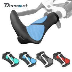 Deemount Comfy Bicycle Handlebar TPR Rubber Integrated 2 Color Tone MTB Cycling Hand Rest Grips Casing Sheath Shock Absorption