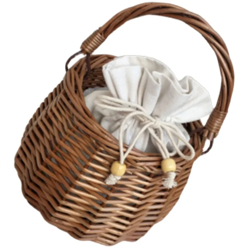 الرجعية يده سلة Wier حقيبة St النسيج مادة الخيزران الشاطئ Vaion op حقيبة الشباب عادية Buet قرد حقيبة يد