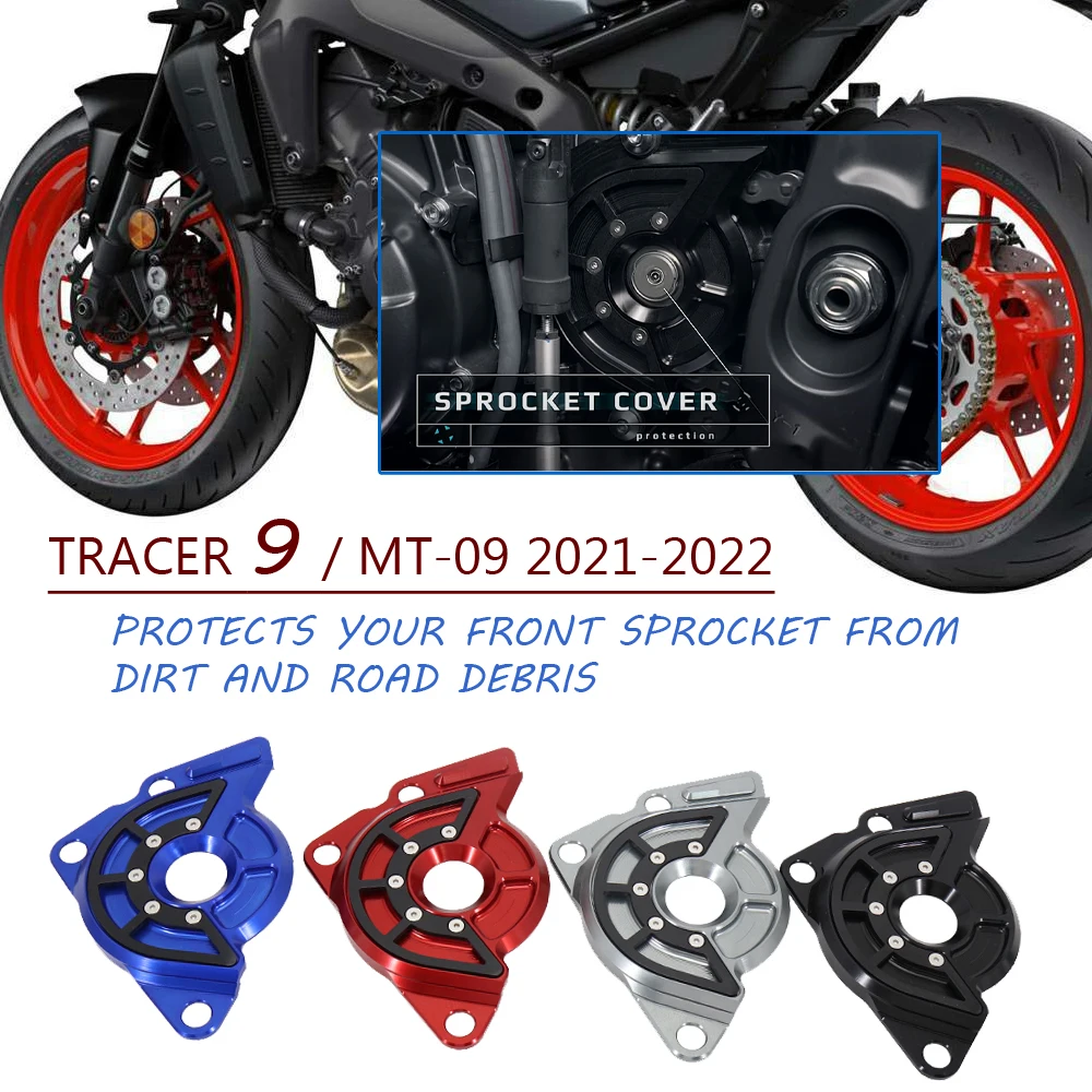 

2021-2022 мотоциклетная защита цепи с ЧПУ, защитная крышка, левая передняя звездочка двигателя для Yamaha MT-09 MT09 Tracer 9