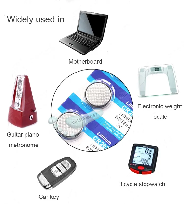 kpay 10pcs CR2032 CR 2032 3V Li-ion Button Coin Battery ECR2032 DL2032 BR2032 remote control electronic Watch Car key MP3