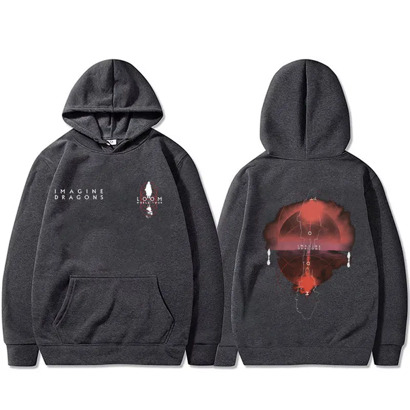 Rock Band Imagine Dragons Loom World Tour 2025 Hoodie Men Women Fashion Hip Hop Oversized Sweatshirt Male Vintage Casual Hoodies