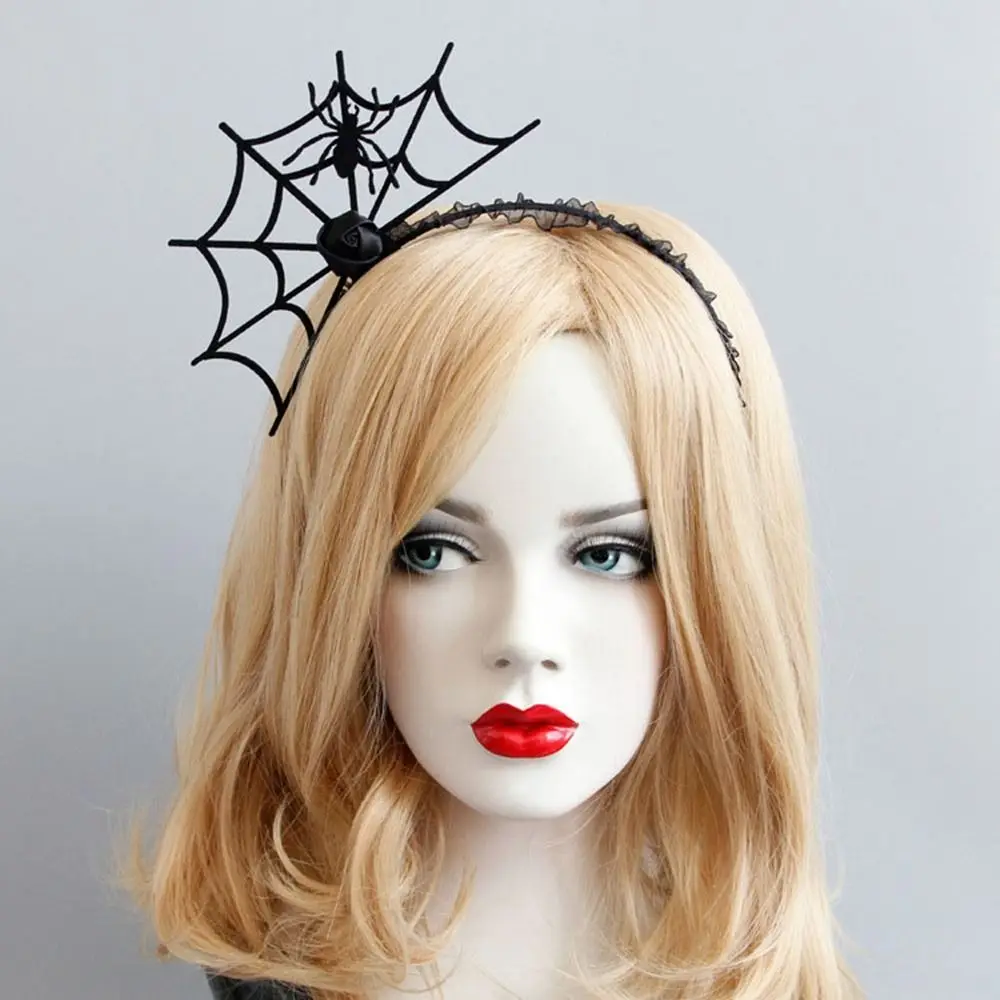 

Spider Halloween Headband Cosplay Headband Rose Witch Hat Hairband Masquerade Party Headwear Halloween Party Decorations