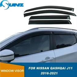 Side Window Deflector For Nissan Qashqai J11 2016 2017 2018 2019 2020 2021 2022 Car Window Visor Vent Shade Sun Rain Guard