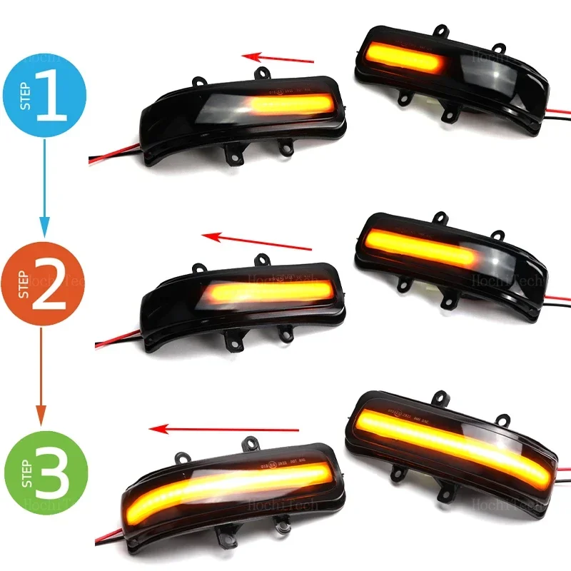 2x Dynamic Blinker LED Turn Signal Light Indicator Side Mirror Lamp For Toyota RAV4 XA30 Estima Alphard AH20 Vellfire Noah