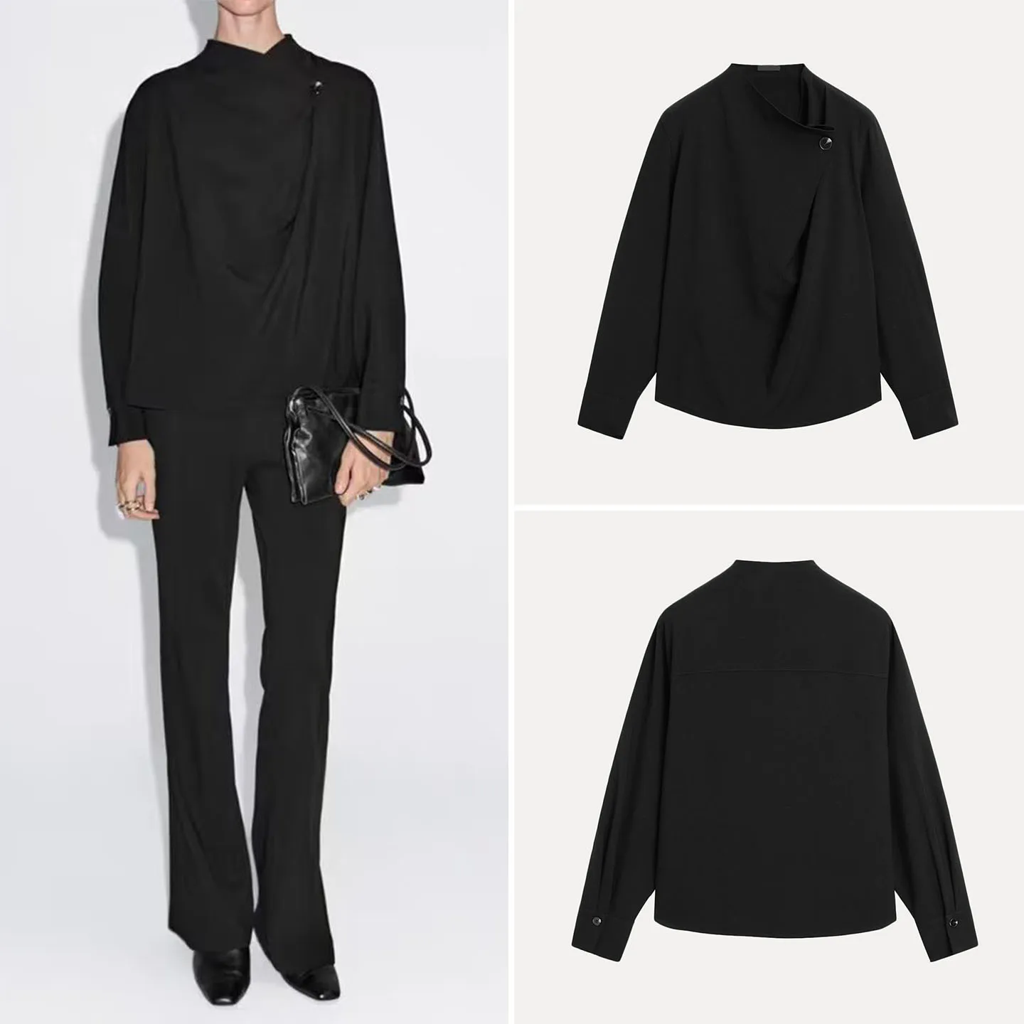 

mat Design Long Sve Single Button Women's irt Autumn 2025 New Sle Simple Ele Faion Ladies' Premium irt