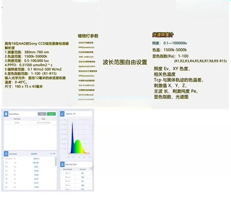 Handheld Light Intensity Color Temperature