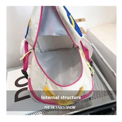 Imagen 2 del producto Nuevo Ba bolso de doble hombro, bolso de hombro con contraste de Color, deportes al aire libre, bolso de moda con contraste de Color, bolso de motocicleta para senderismo