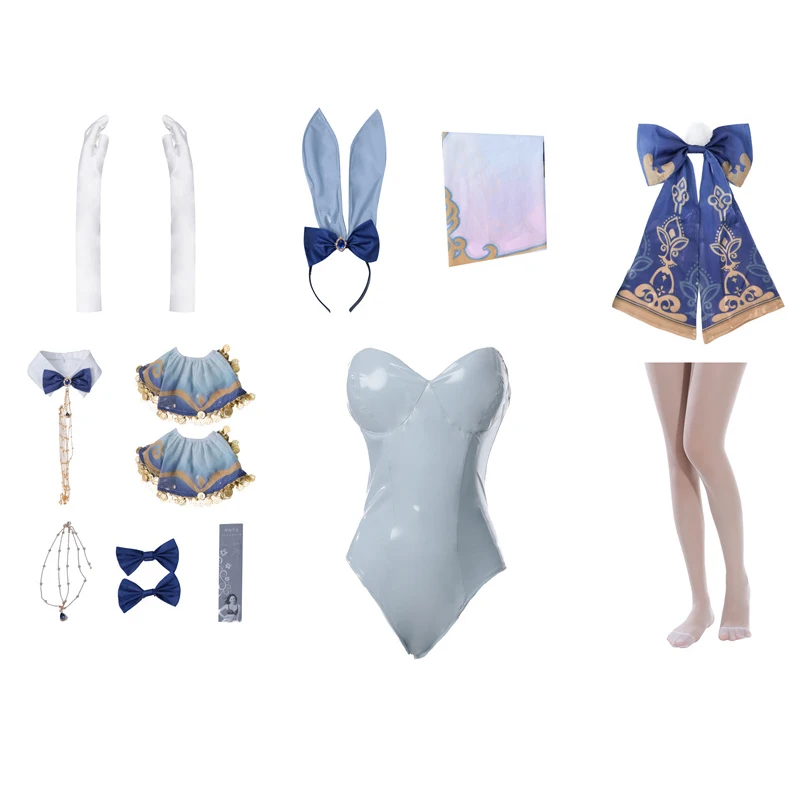 ROLECOS lapin fille Nilou Cosplay Costume Genshin Impact Nilou lapin, Costume Original Sexy femmes combinaison Style A et B