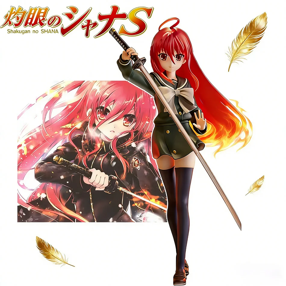 NUEVA Mercancía de Anime: Figura de Acción de Shana de "The Shakugan No Shana", Cazadora de Pelo de Fuego y Ojos Ardientes, Modelo Coleccionable de PVC para Adultos, Juguete de Regalo