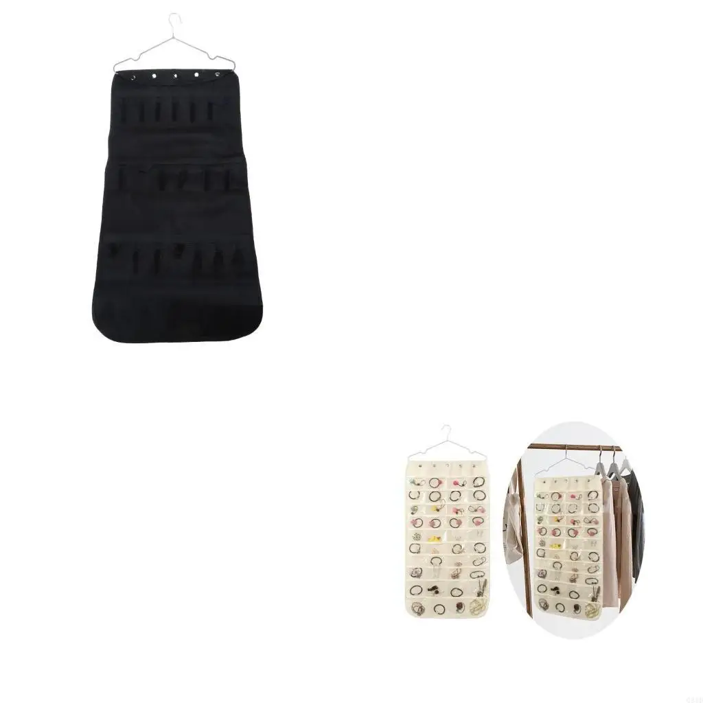 

Двусторонний держатель для ювелирных изделий, удобная подвесная сумка для хранения, органайзер для хранения ювелирных изделий,