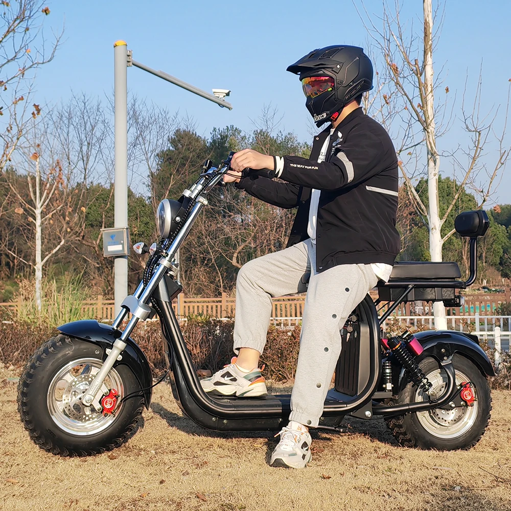 60v25ah 4000w motor citycoco scooter elétrico 18 Polegada snowfield pneu fora de estrada velocidade máxima 70-80km/h carga máxima 250kg eua estoque