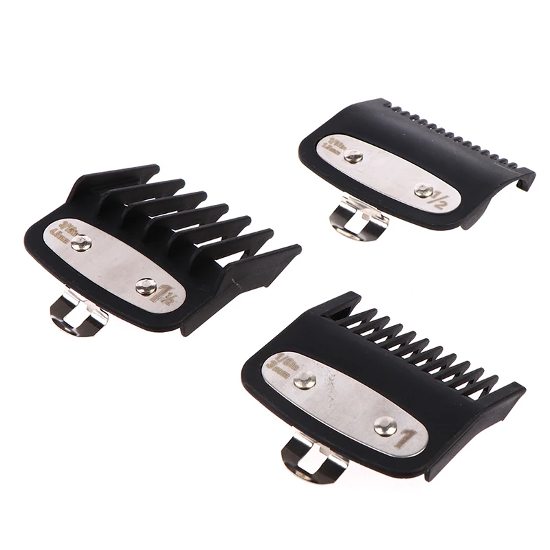 2-3Pcs Hair Clipper Limit Guide Comb With Metal Clip Electric Trimmer Haircut Positioning Guard Tool
