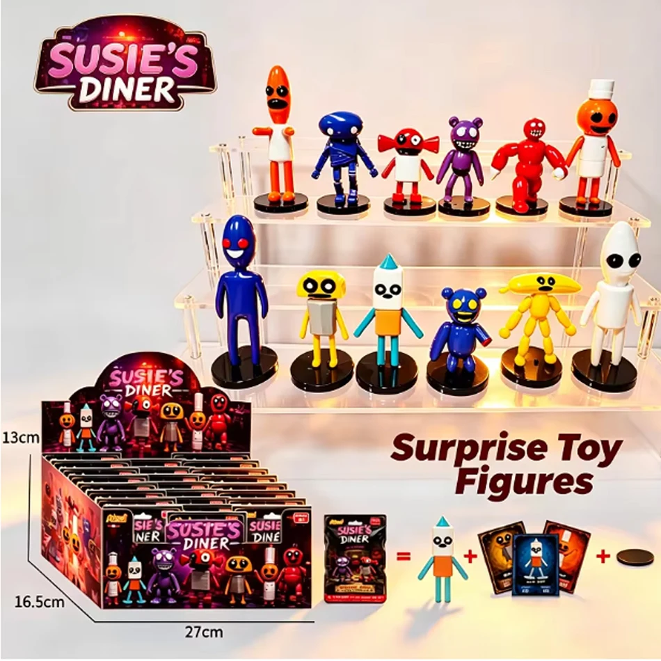 

1-24pcs Susie's Diner Blind Box Mystery Toy Surprise Figures PVC Collectible Model Random Character For Fans Gift