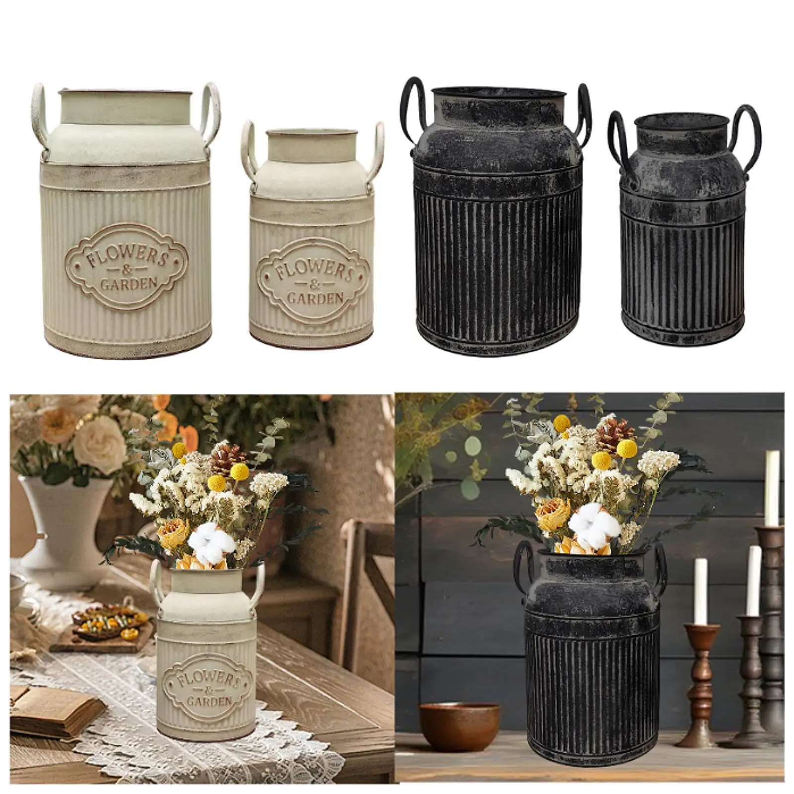 Flower Rustic Jug D…