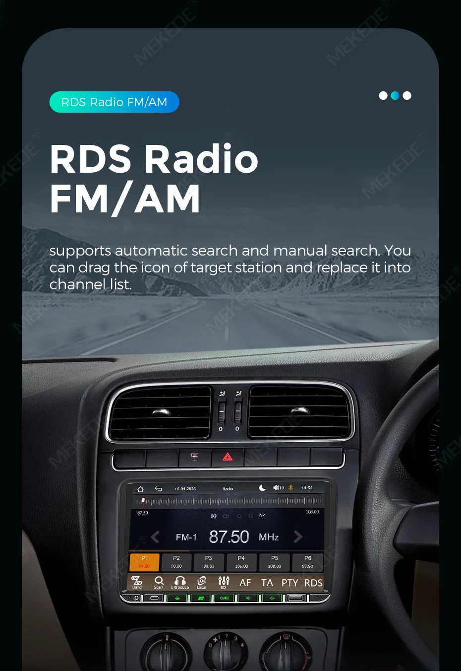 MEKEDE EU Lager 7/9 Zoll Linux-System Kabelloses CarPlay Android Auto 2Din Universelles GPS-Navigations-Autoradio für Volkswagen Universal VW Golf 5 6 Polo Passat B6 B7 CC Skoda Jetta MP5-Player SWC BT WIFI USB FM RDS Host-Einheit Stereo-Multimedia-Player – Detail 17