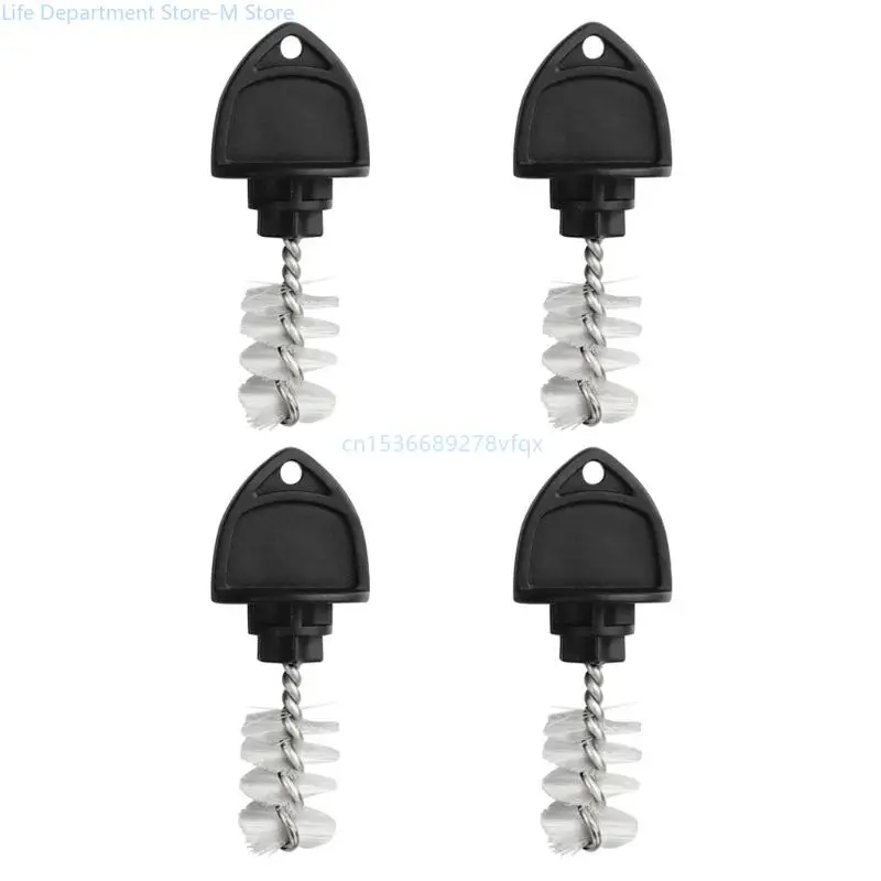 4Pcs Beer Faucet Cleaner Plugs with Brush for Standard Tap Draft Beer Tap Cleaning Brushes Practical Beer Kegs Hardware