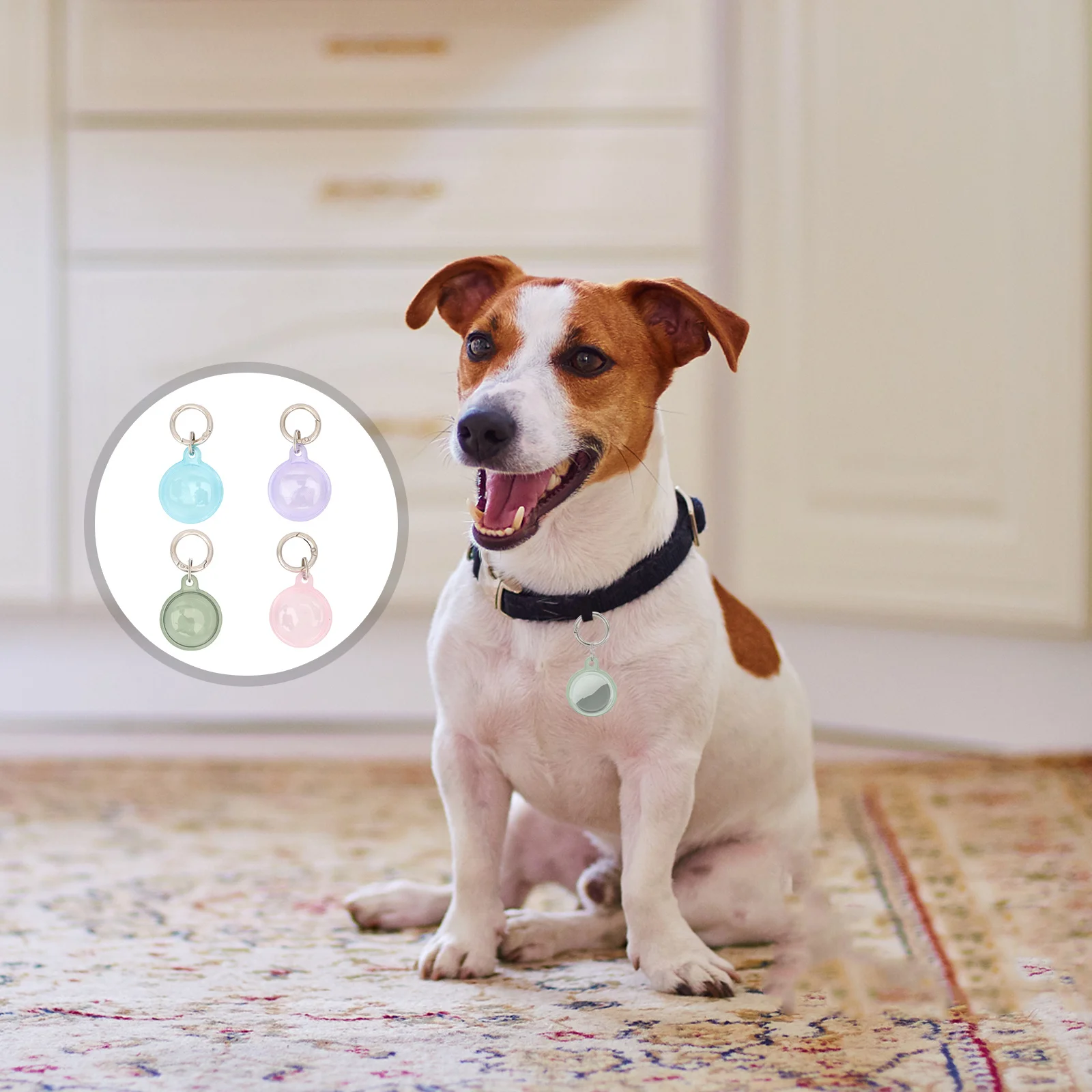 

4Pcs Lightweight Tpu Protective Cover Durable Outdoor Pet Case Protector Tracer Protective Cases