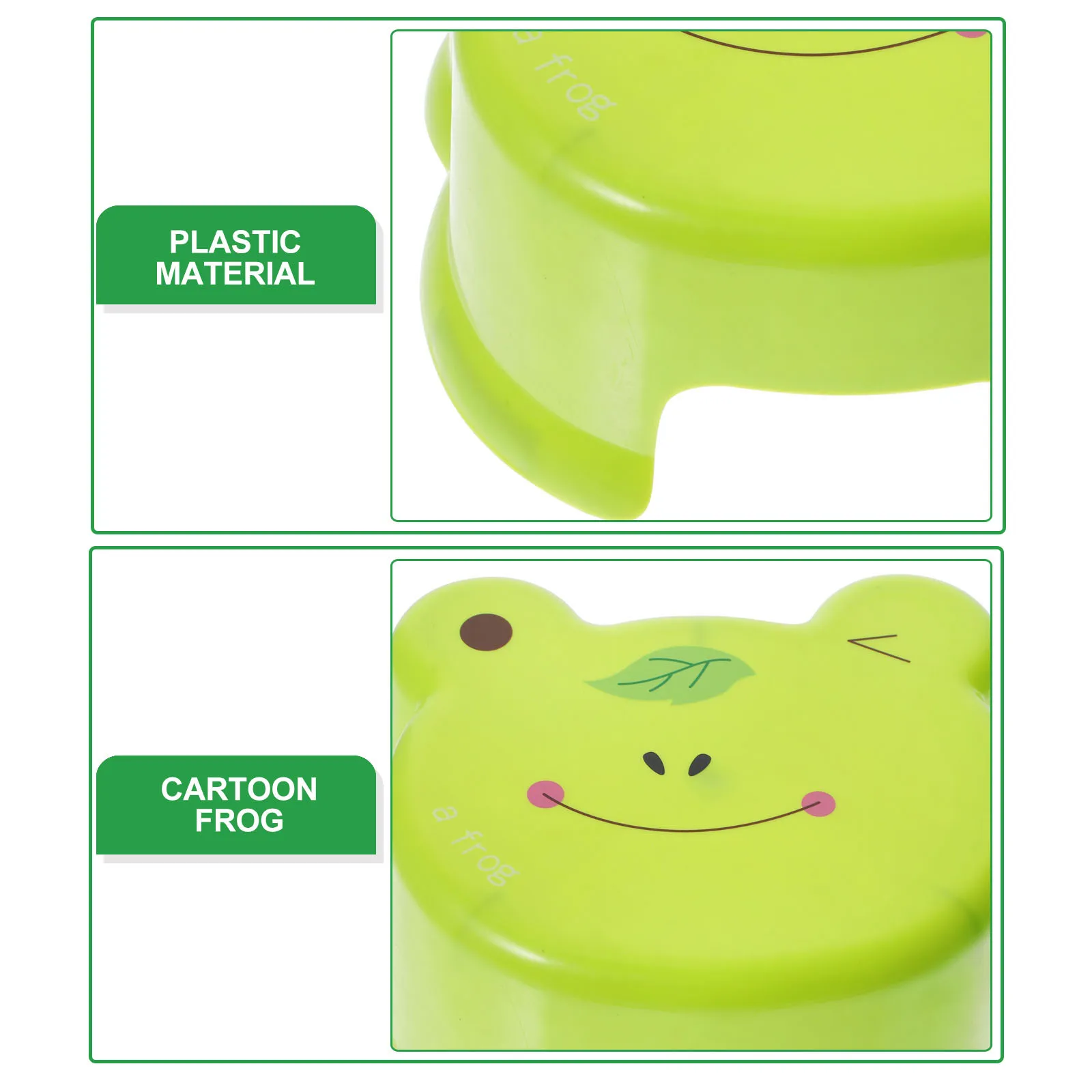 Thick Plastic Anti-Slip 'S Small Lightweight Stackable Cartoon Design Portable Step Bathroom Bedroom Living Room