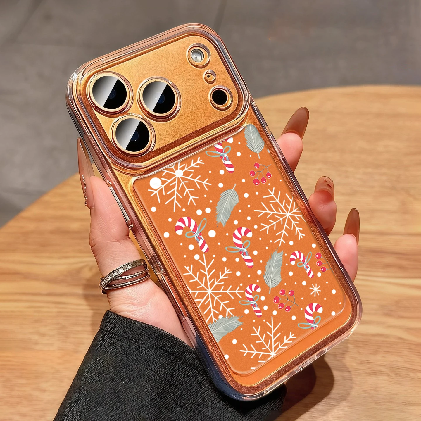 Cheerful Christmas Xmas 2025 Hot  Phone Case For iPhone 17 16 15 14 13 12 11 Pro Max XS X XR 7 8 Plus Transparent Clear Fundas