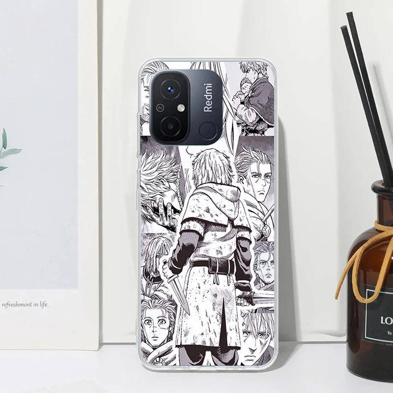 Vinland Saga Phone Case For Xiaomi Redmi 12C 12 10C 10A 10 9C 9A 9T 9 8A 8 7A 7 6A 6 Pro K70 K40 K20 Fundas Back Cover
