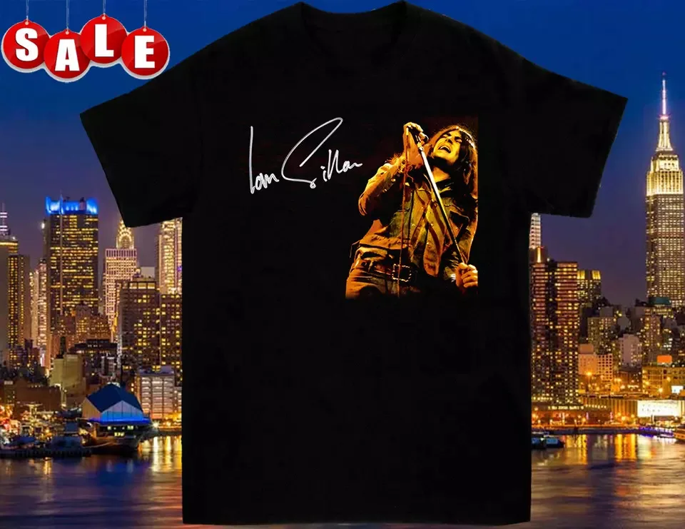 

Мужская футболка с певцом IAN GILLAN, все размеры S 5XL