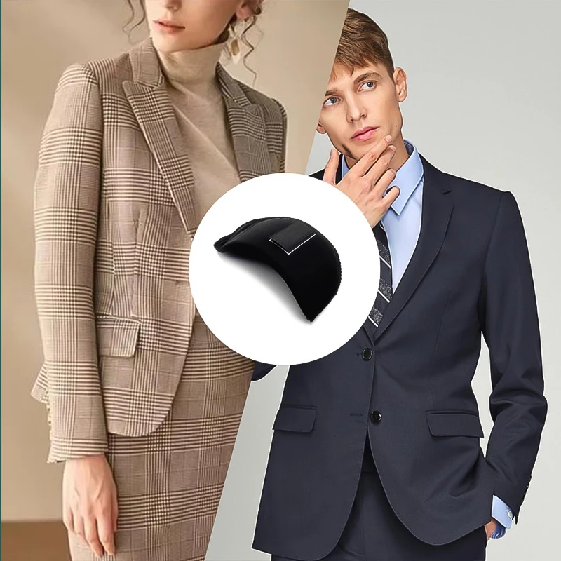 Sponge Shoulder Pads Unisex Men Formal Wear Supplies Women Clothing Dress Accessories Removable Enhancer Shoulder Pads