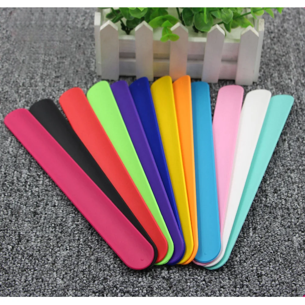 6 Pcs Color Bracelet Rainbow Slap Bracelets Gift Kids Sports Gifts Silicone Child