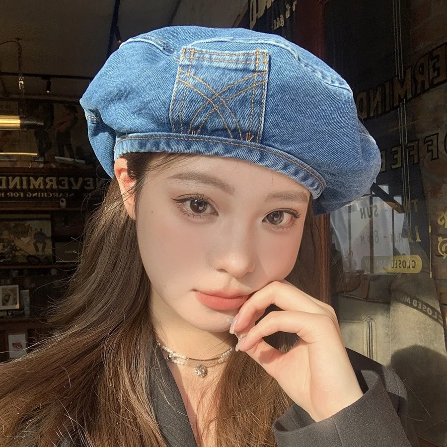 

Fashion Beret Cap Women Art Painter Hat Spring Summer Autumn Hats Women English Cap Women's Hats