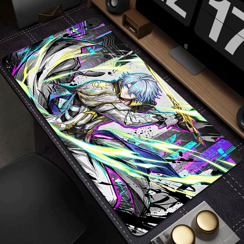 

Gamer Professional Genshin Impact Gaming Mouse Pad Alhaitham Large Non-Slip Mousepad HD Print Big Office Mouse Mat Keyboard Mat