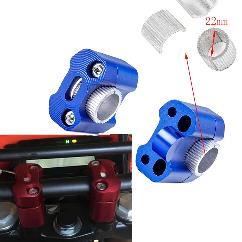 Cnc Machined 6061 Pit Dirt Motorcycle Clamp Handle Riser Adapter For Honda Dio Drz Motorcycle Morini Xcape 650