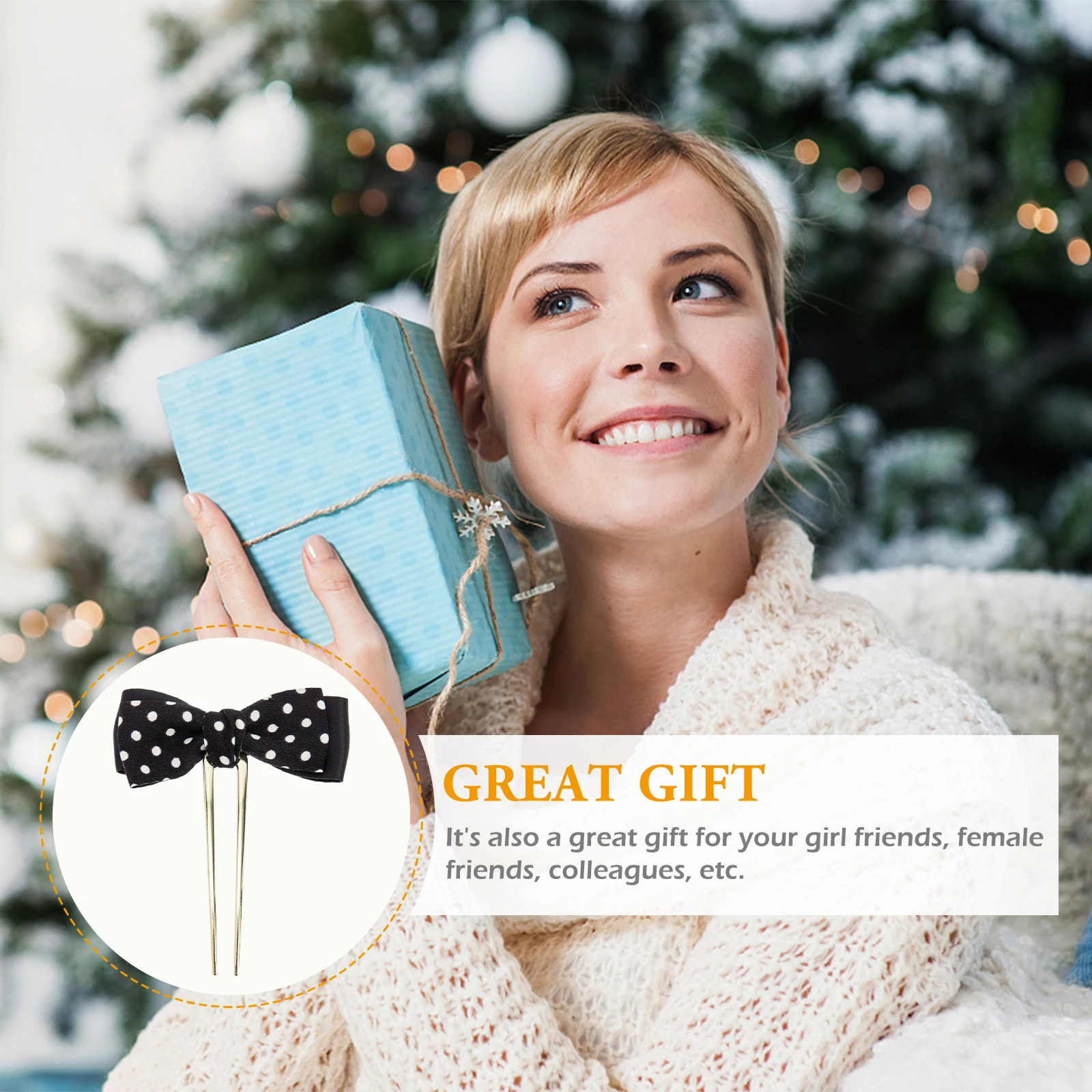 

Bow Hair Stick Chignons Hairpin Alloy Hair -Shape Hairpin Wedding Party Styling Tool Elegant Durable Hold Firmly