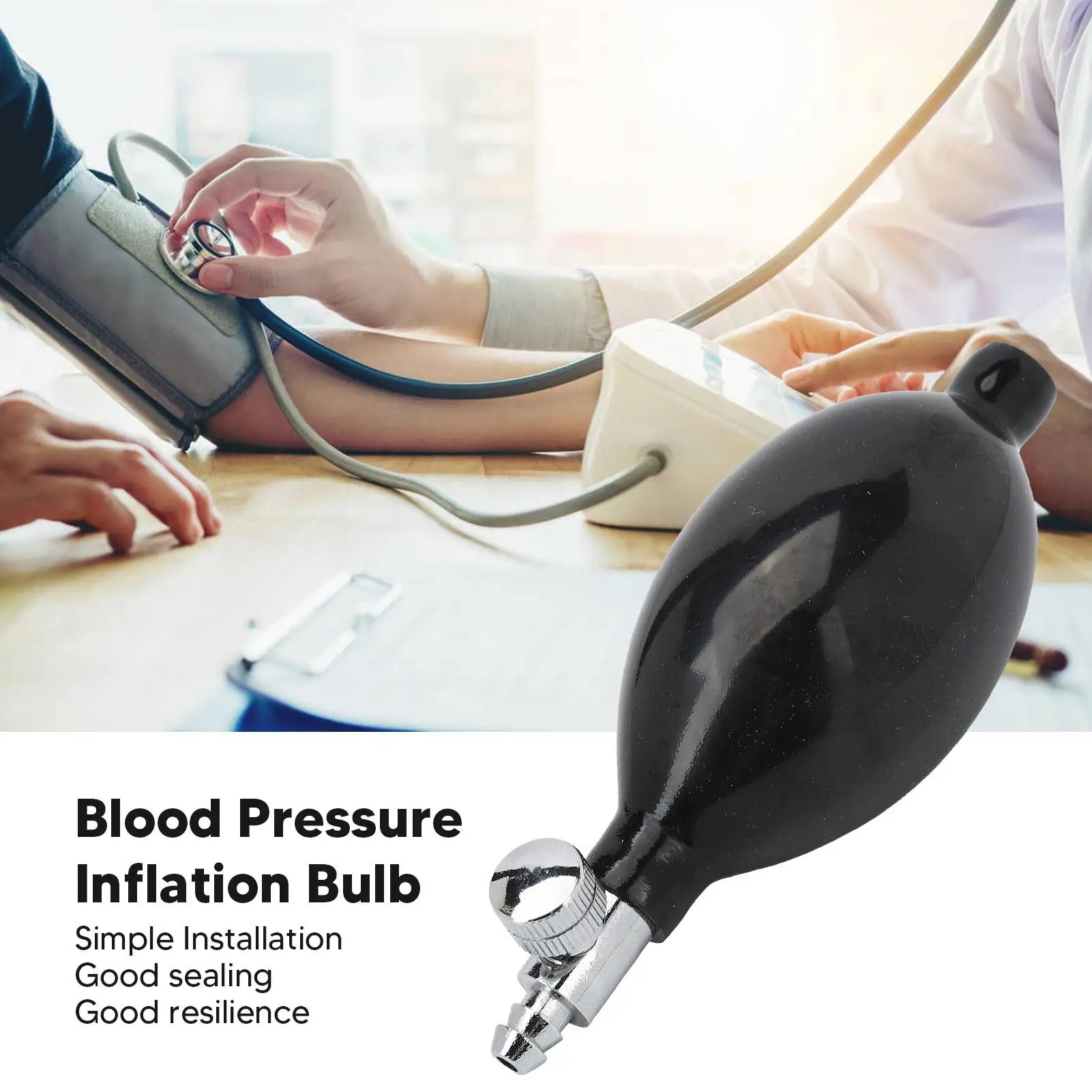 Sphygmomanometer Bulb High Elasticity Blood Pressure Replacement Latex Firm Sealing