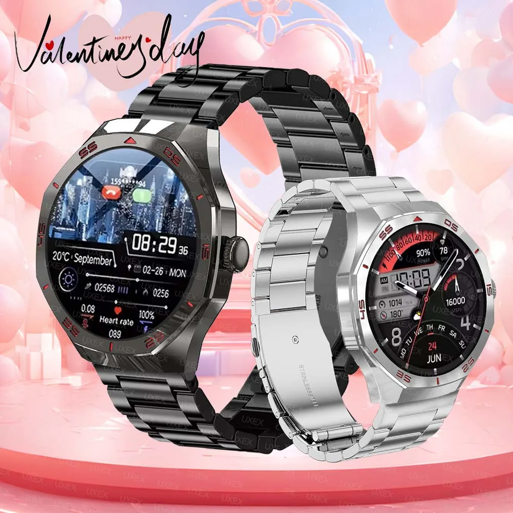 

Мужские умные часы 2026, 1,52-дюймовый экран, подарок на день Святого Валентина, Bt Call, трекер здоровья, спортивные режимы, траектория движения, индивидуальные фоточасы