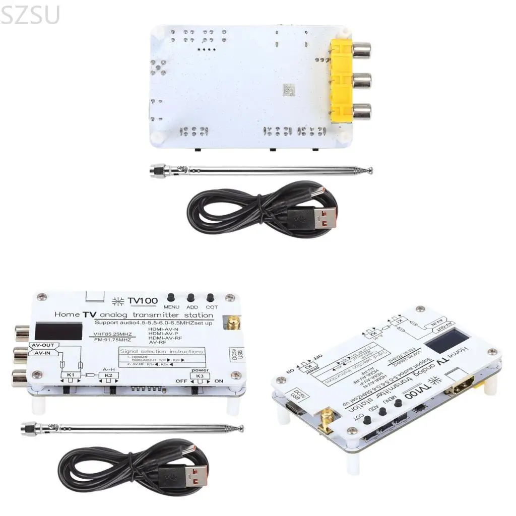 

SZSU Portable RFs Modulators For Vintages Televisions Car Entertainment Systems