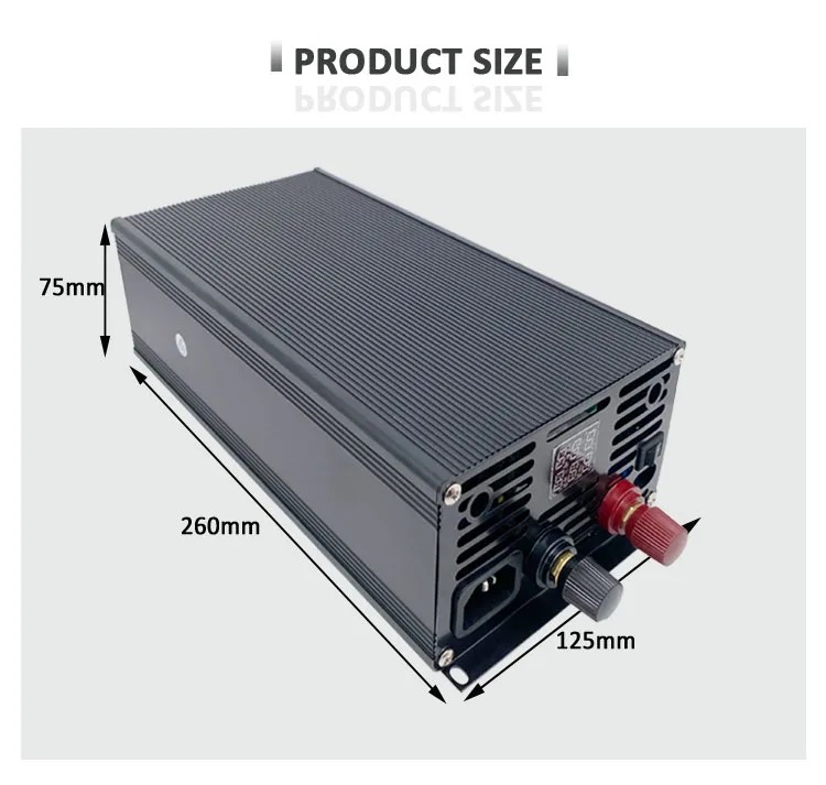Description Picture 3 of itemCLPW 1500W AC110V 220V To DC Converter 12V 15v 24V 28v 36V 48V 60V SMPS Adjustable lifepo4 battery Charger Power Supply