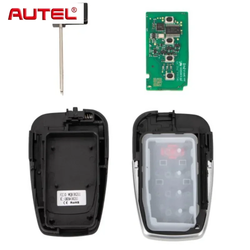 Autel IKEYTY8A4BL IKEYTY8A4AL Chave remota inteligente universal 3 + 1 botões para Toyota