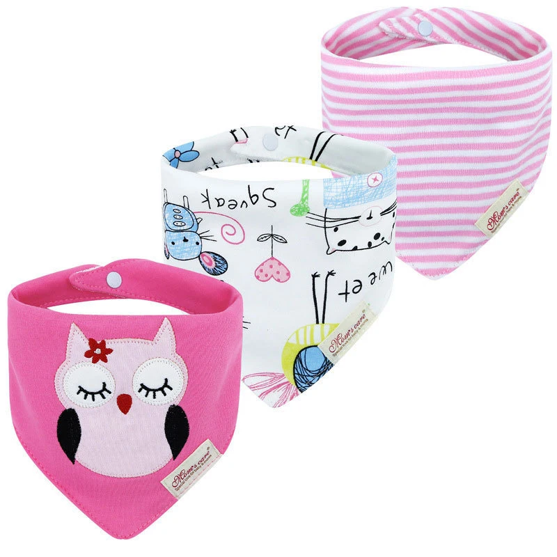 Triangle towel Baby products children\'s bib bib ins women\'s triangle saliva towel three-piece pack