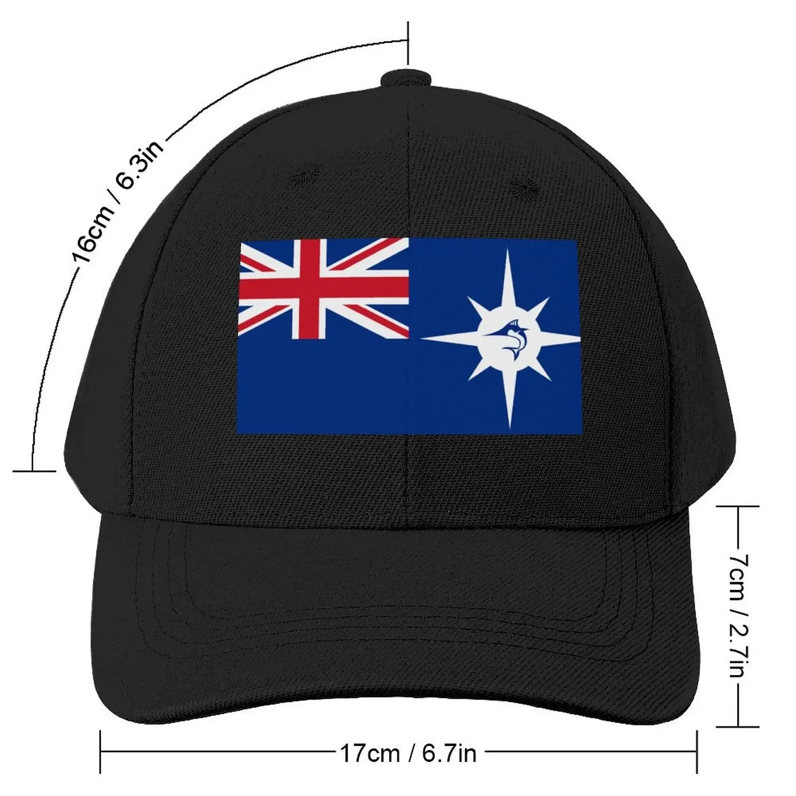 North Queensland State Flag Baseball Cap western Hat derby hat Rugby Bobble Hat Golf Women Men's