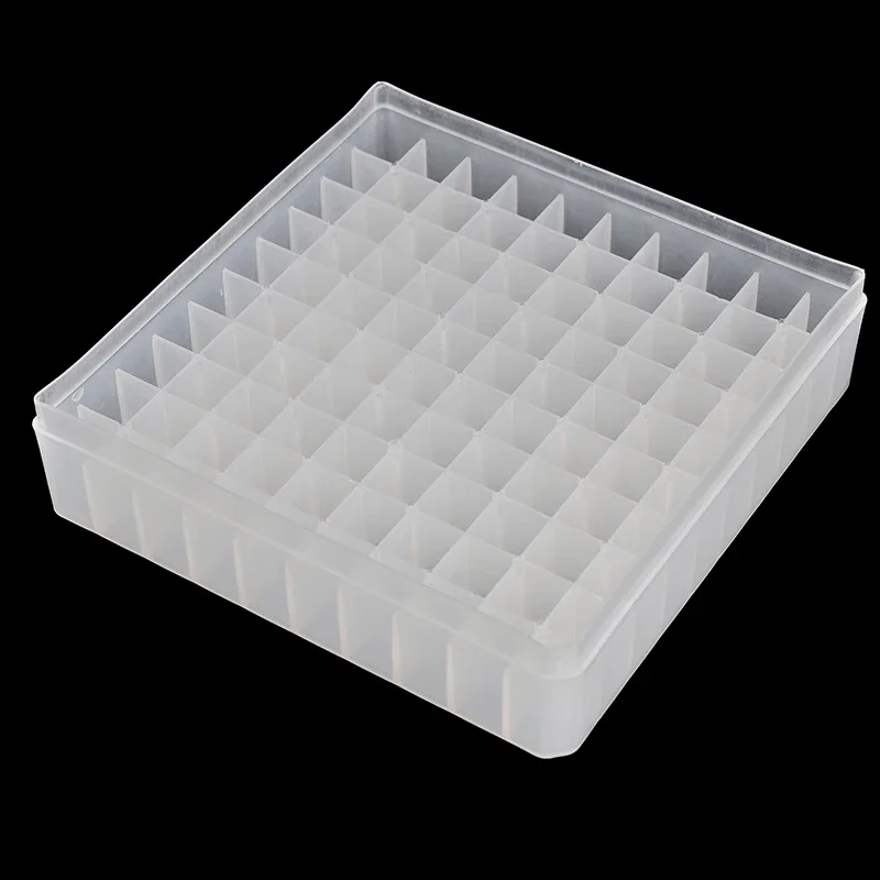 100grid Mini Essential Oil Bottle Storage Box 5*14*14cm Plastic Box Portable Perfume Bottle Display Showing Stand for 2ml Bottle