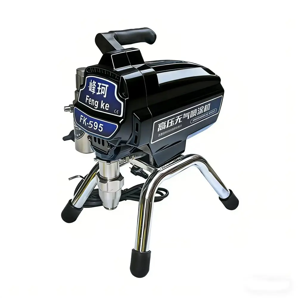 Profesjonalna bezpowietrzna maszyna natryskowa Pompa tłokowa Pistolet natryskowy 2600W 2.6L Bezpowietrzny agregat do natryskiwania farby 110V-220V 595 Maszyna do malowania — zdjęcie 3