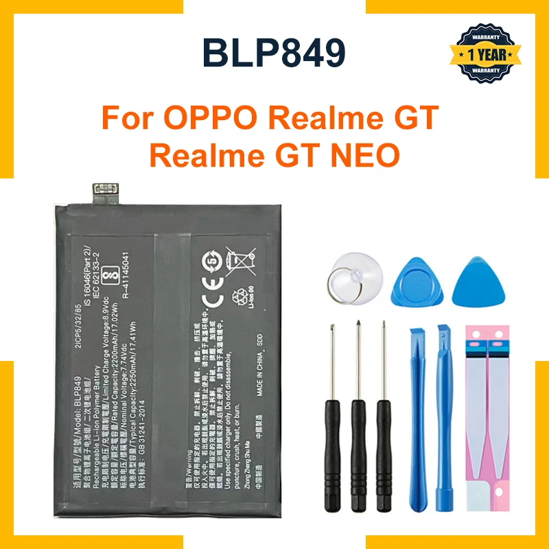 2250Mah BLP849 Batter for Realme GT BLP849 battery