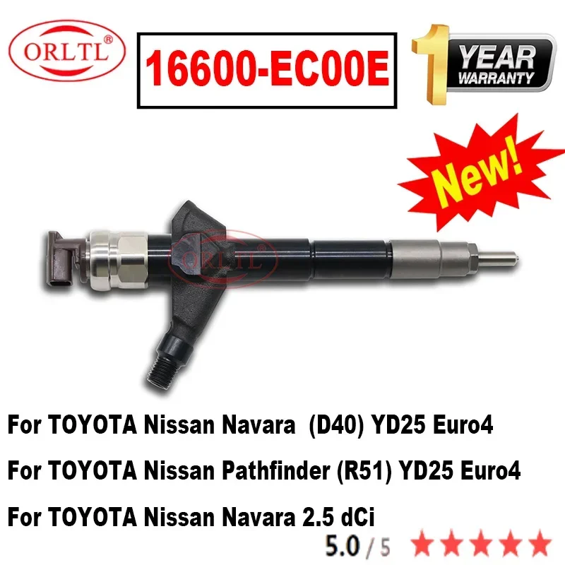 Diesel Engine 16600-EC00E 16600EC00E Auto Fuel System Injector 16600 EC00E For TOYOTA Nissan Navara 095000-6250 095000 6250