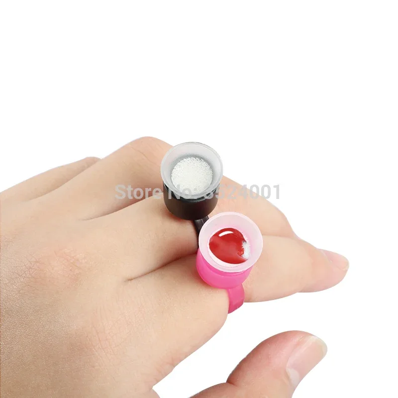 20pcs Tattoo Ring Cup 100pcs Tattoo Ring Sponge Disposable Ink Cups Container Cap For Permanent Makeup Tattoo Supplies 16mm