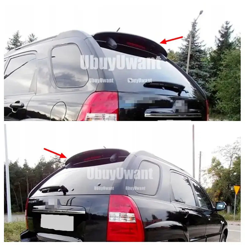 

High Quality ABS Material Car Rear Wing Primer Color Rear Spoiler For Hyundai Tucson Spoiler 2005 2006 2007 2008 2009 2010 2011