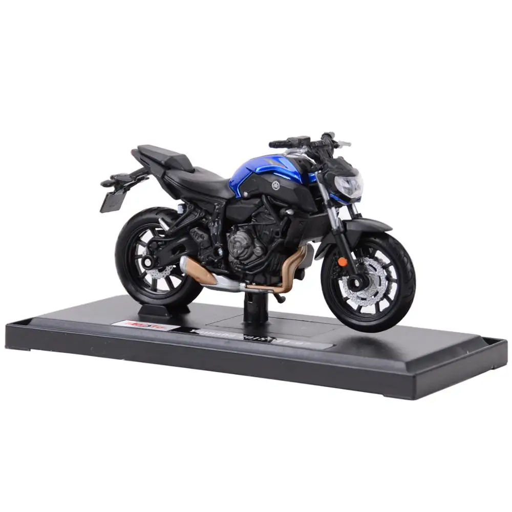 Maisto 1:18 2018 Yamaha MT07 Static Die Cast Vehicles Collectible Hobbies Motorcycle Model Collection Decorate Toys Gift