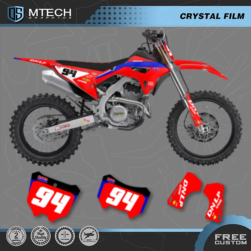 

DSMTECH Motorcycle Graphics Background Decals Stickers Kits for HONDA CRF250RX 2022 2023 2024 CRF450RX 2024 2023 2022 2021 02