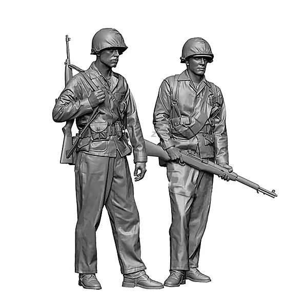 1/35  Resin Soldier model kits figure colorless and self-assembled  A-2024
