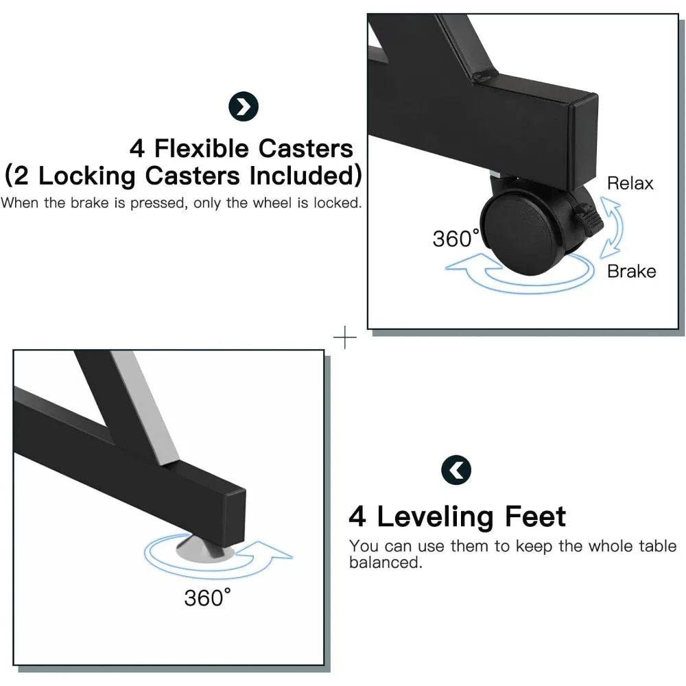 Computer Desk for Small Spaces,  Small Computer Desk, 3 Tier Compact Desk with Monitor Shelf and Bottom Storage Shelves