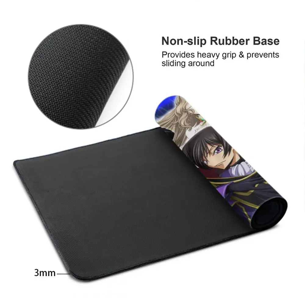 code geass Mouse Pad 500X1000 mm Large Gaming Mousepad Gamer XL Rubber Otaku Keyboard Pad Laptop Desk Mat